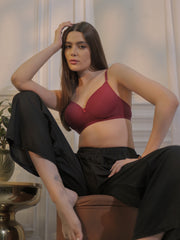 SF27 Light Padded Everyday Bra Maroon Colour