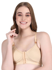 Front Open Feeding Bra Beige Colour