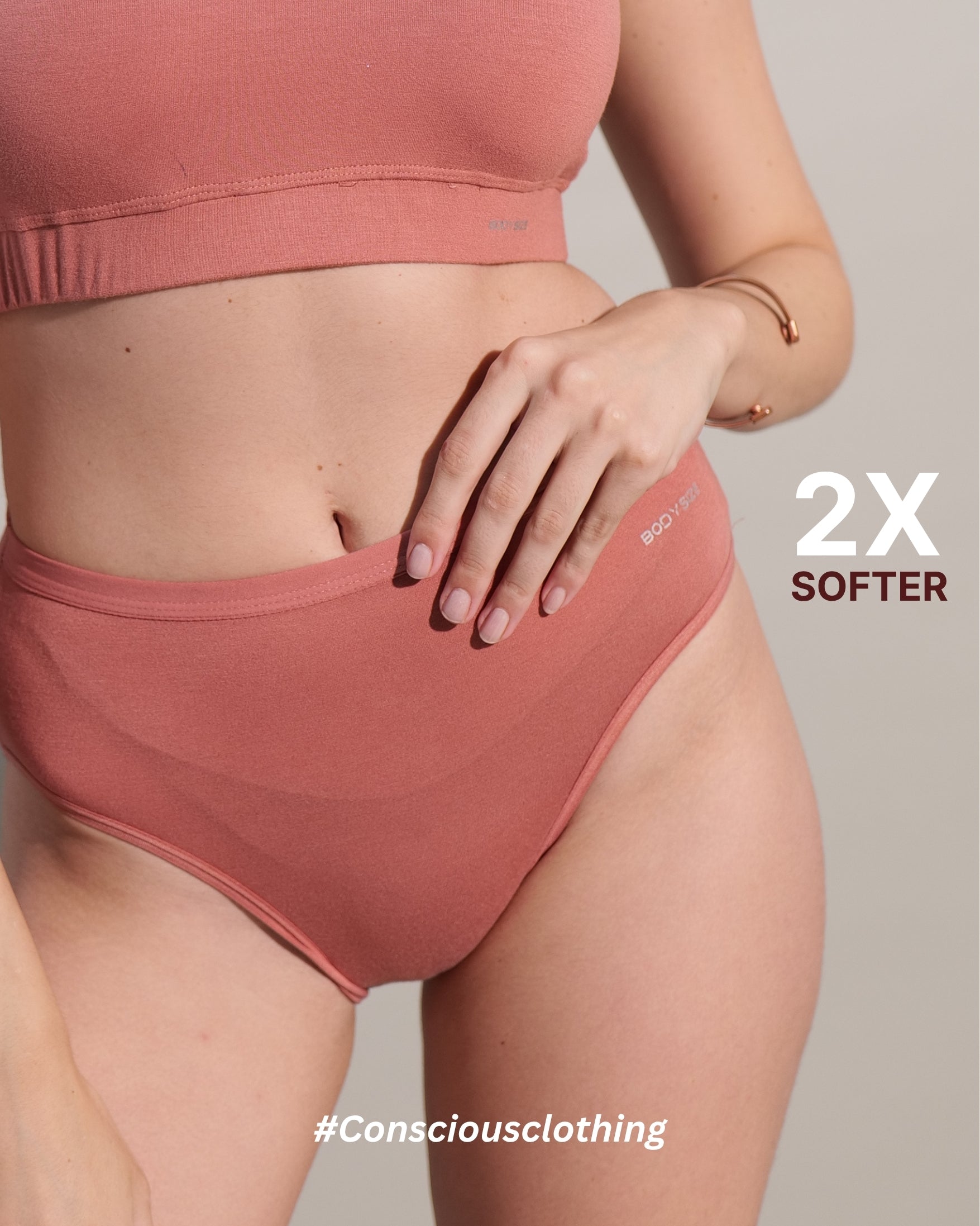 Pink Colour Bamboo Panty