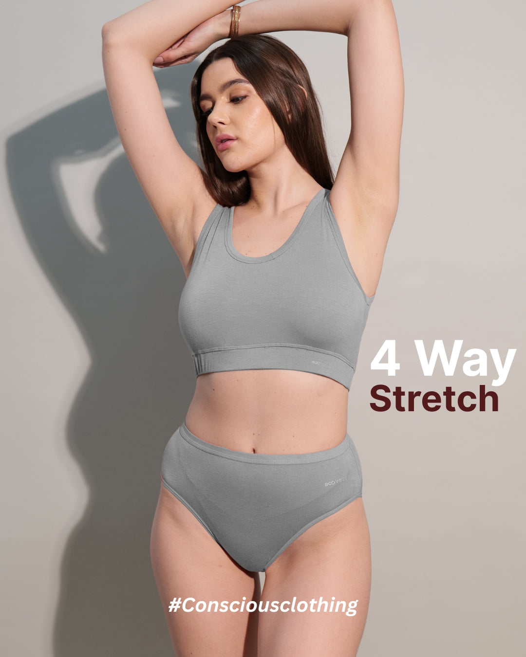 Grey Colour Bamboo Panty