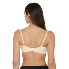 Front Open Padded T-shirt Bra Skin Colour