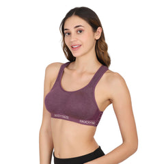 SF26 Side Hook Padded Sports Bra Purple