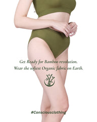 Green Colour Bamboo Panty