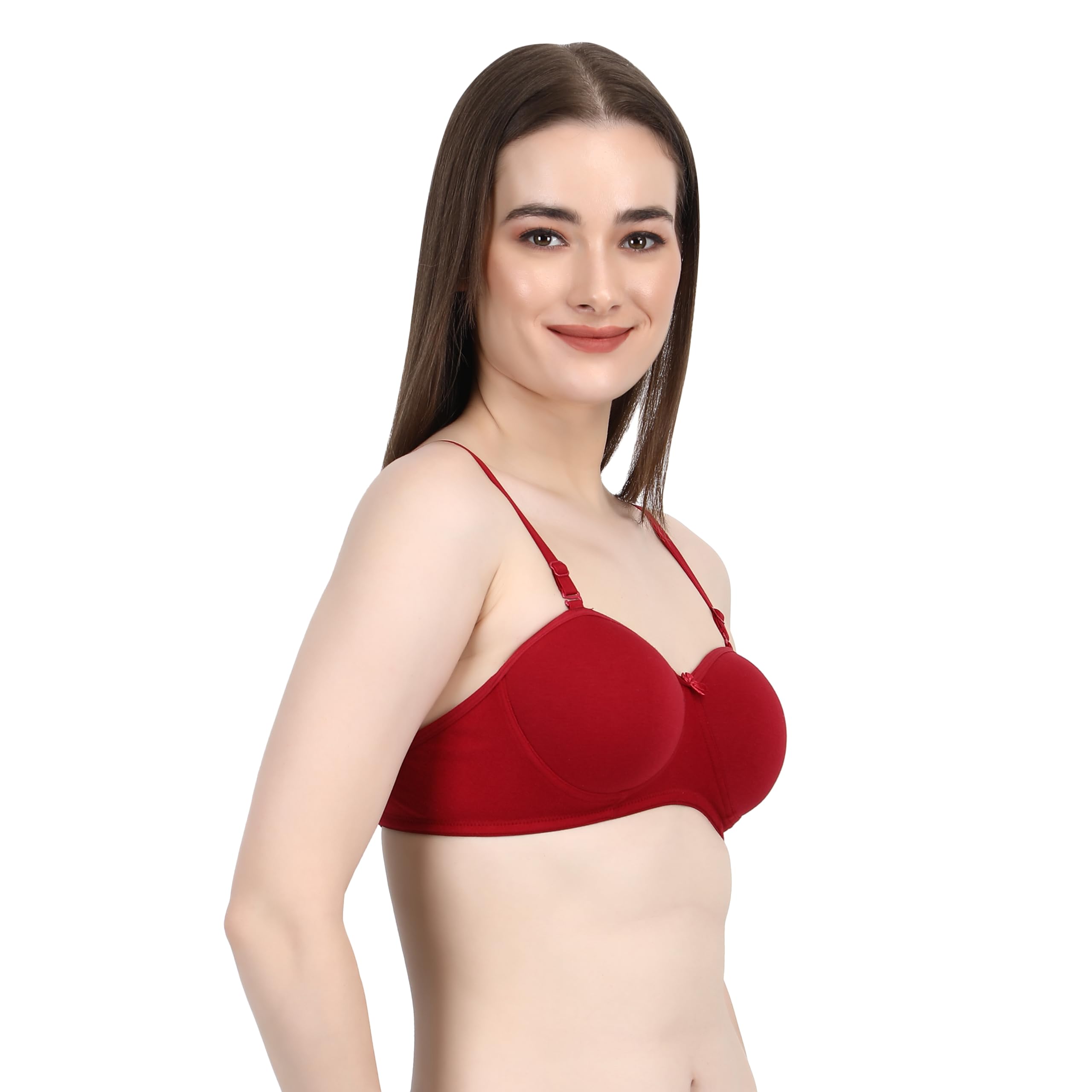 SF24 Balconette Padded T-Shirt Bra Maroon