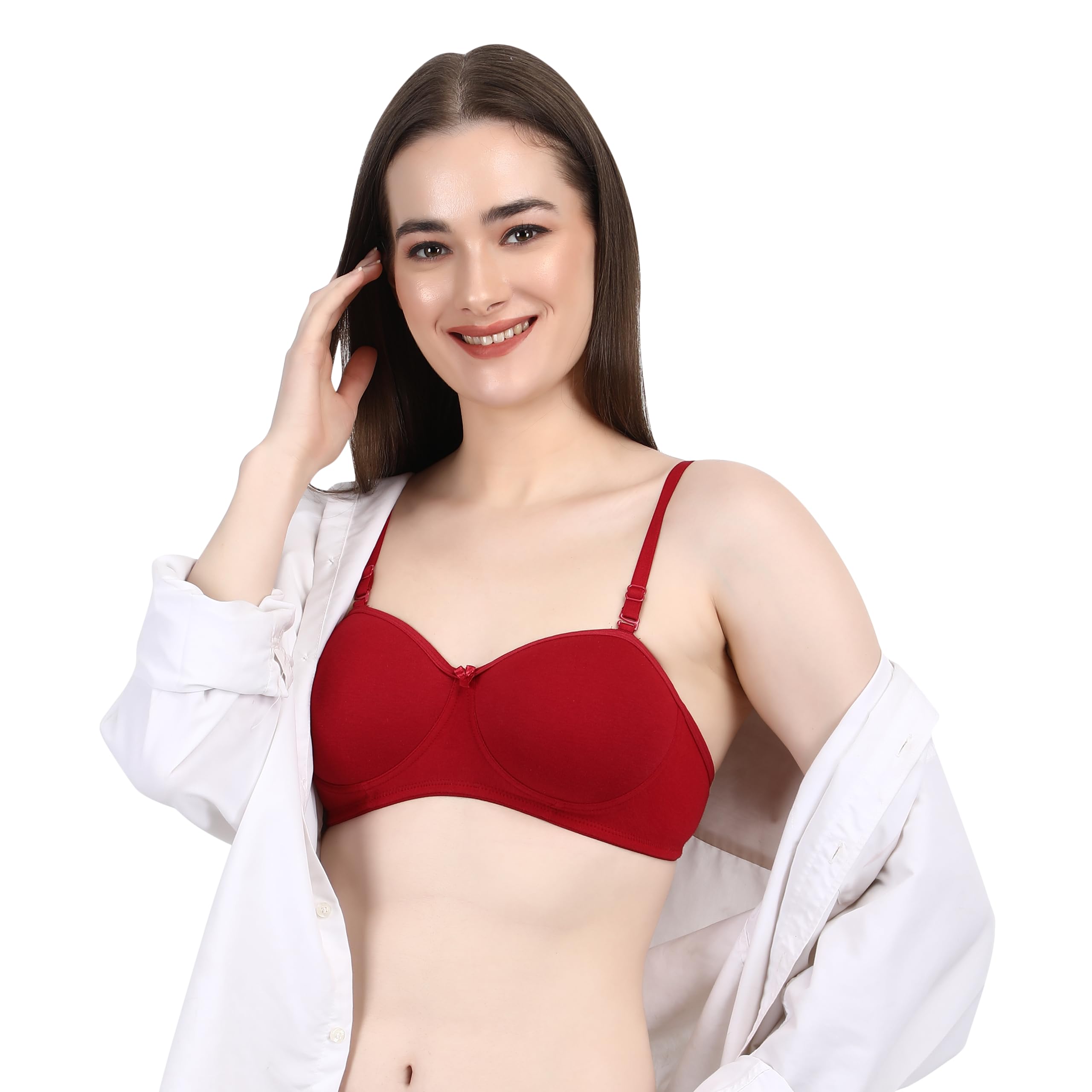 SF24 Balconette Padded T-Shirt Bra Maroon