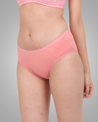 AN40 Cotton Lycra Mid-Waist Hipster Panty peach