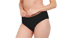 AN40 Cotton Lycra Mid-Waist Hipster Panty black