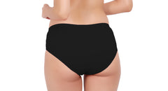 AN40 Cotton Lycra Mid-Waist Hipster Panty black