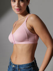 Front Open Seemless Every Day Bra Blush Colour