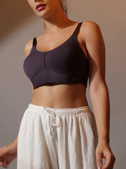 Breeze Everyday Slip-On Bra in Grey Colour