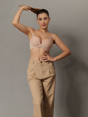 Curvy Padded Bra Camel Colour