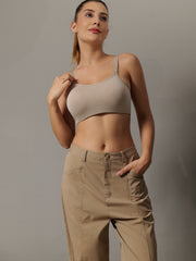 Cami Everyday Padded Bra in Camel Colour