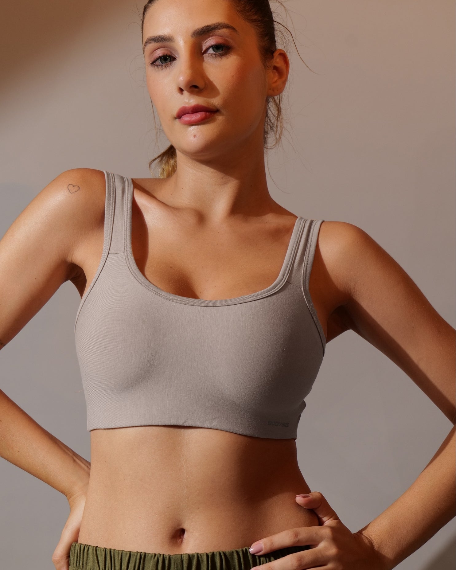 Air Everyday Slip-On Bra in Grey Colour
