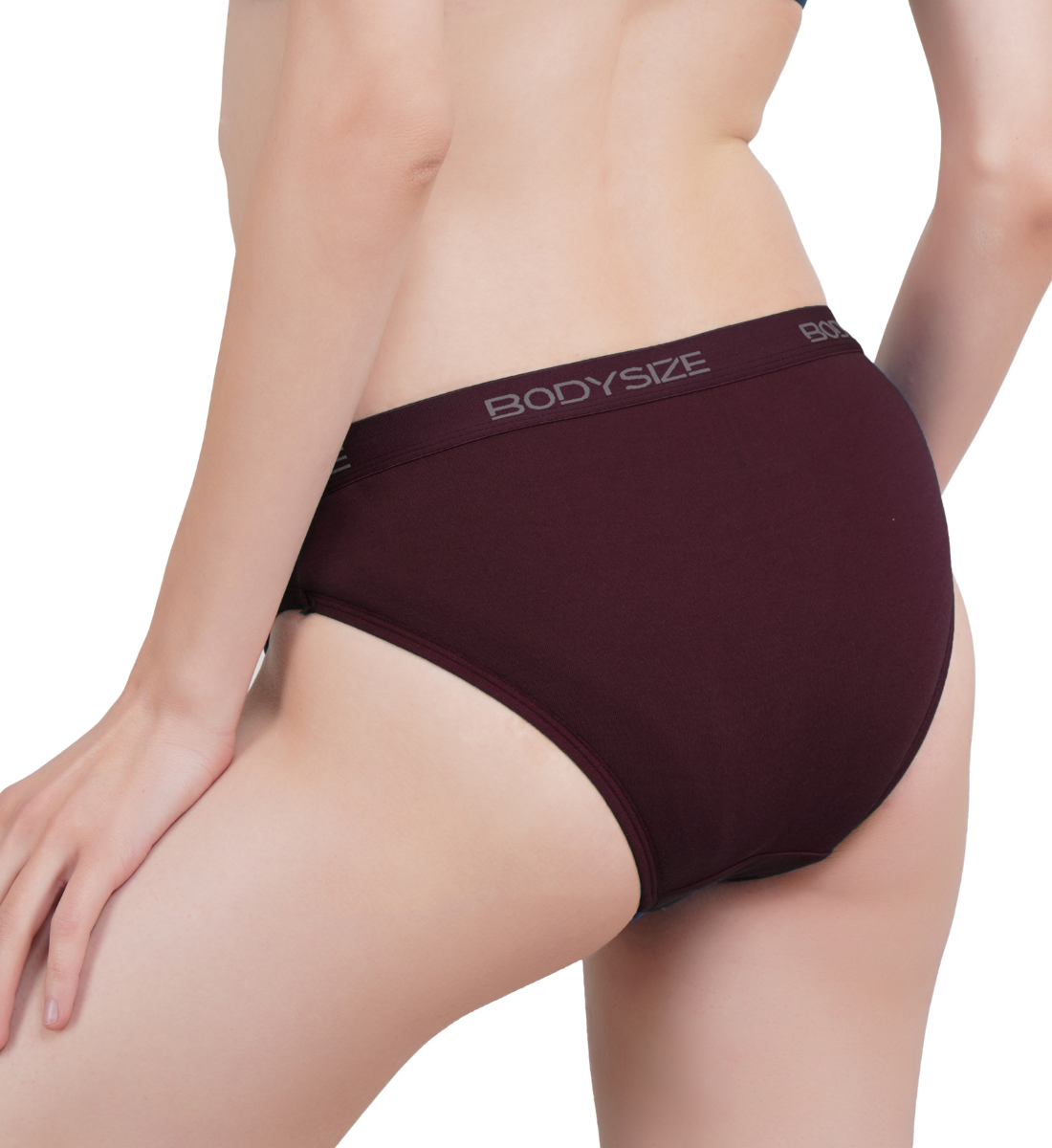 AN37 Lycra Mid-Waist Hipster Panties maroon