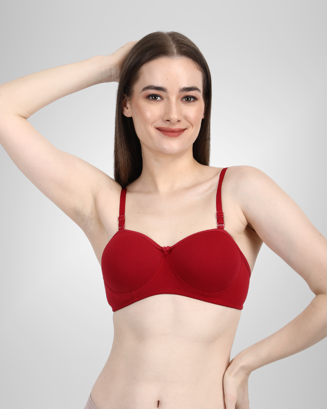 SF24 Balconette Padded T-Shirt Bra Maroon