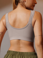Air Everyday Slip-On Bra in Grey Colour