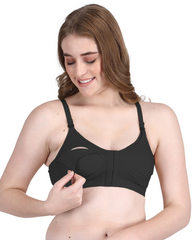 Front Open Feeding Bra Black Colour