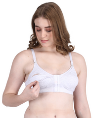 Front Open Feeding Bra White Colour 