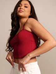 Blizz Camisole Cotton Padded Top (Built-in Bra)