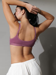 Front Open Seemless Every Day Bra Mulberry Colour