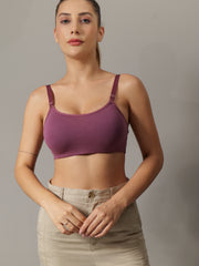 Cami Everyday Padded Bra in Mulberry Colour