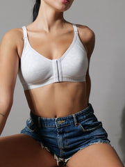 Front Open Seemless Every Day Bra White Colour