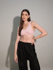 S310 Cotton Seamless Shaper Bra Blush