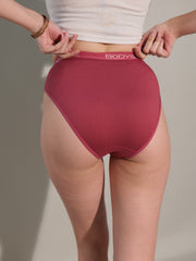 AN37 Lycra Mid-Waist Hipster Panties raddish