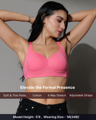 SF29 Designer Padded Cotton Pink Colour Bra