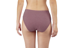 Cotton Melange Mid-Waist Panties Raddish Colour