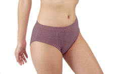 Cotton Melange Mid-Waist Panties Raddish Colour
