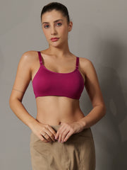 Cami Everyday Padded Bra in Raspberry Colour