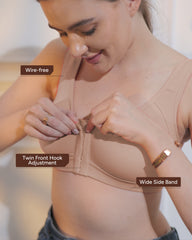 Front Open Active Sports Cotton Spandex Bra skin