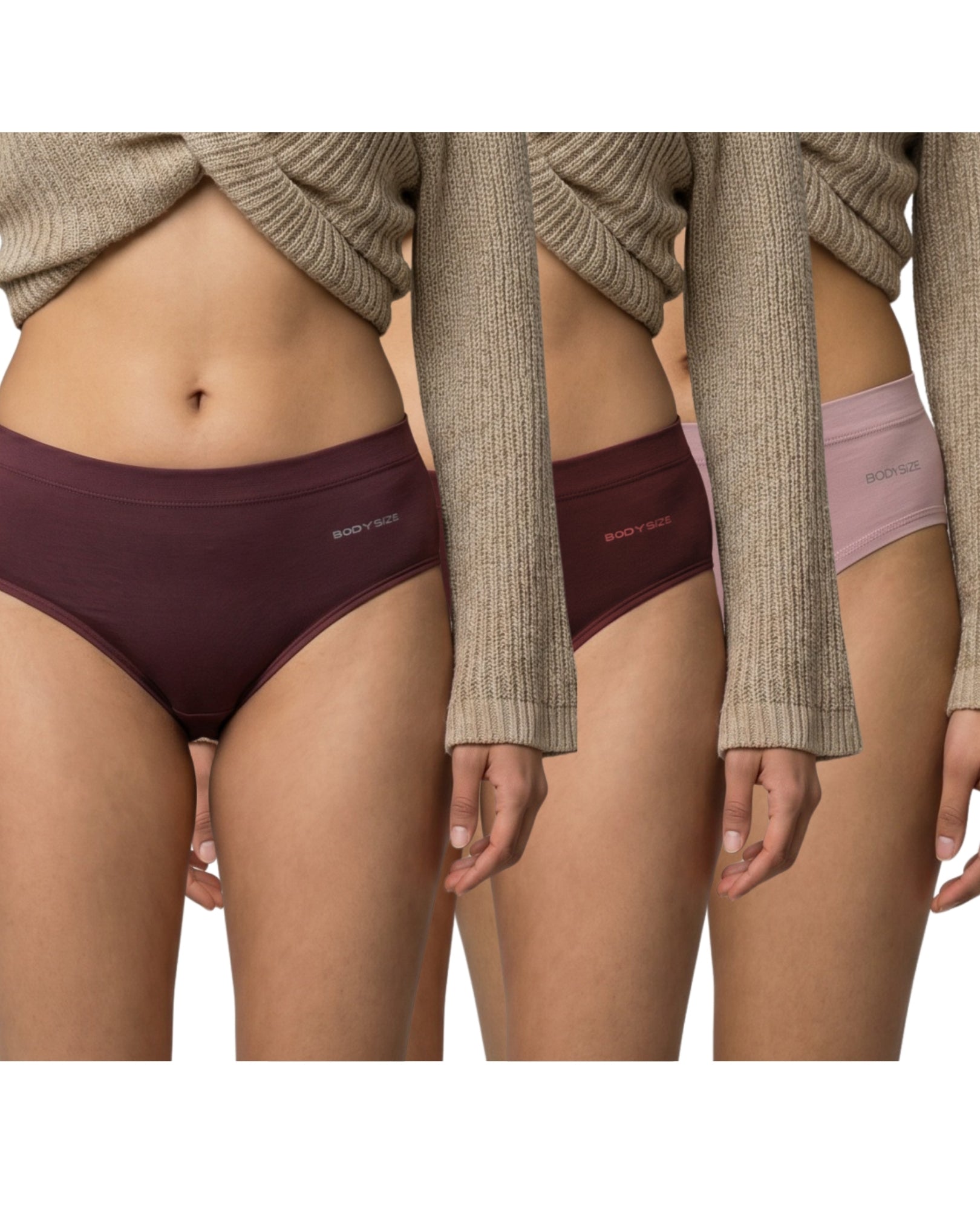 Bamboo Panty (PO3) Maroon, Mulberry, Blush PO3 Maroon, Mulberry, Blush Po3 01 All Marketplaces.jpg