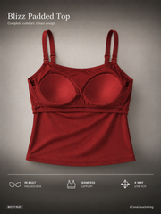 Blizz Padded Top - Maroon - 03