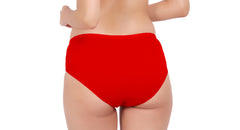 AN40 Cotton Lycra Mid-Waist Hipster Panty red